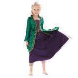 kids  Hocus Pocus   Winifred Sanderson Halloween Carnival Suit Cosplay Costume Outfits