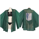Attack on Titan Halloween Carnival Suit Cosplay Costume Swimwear Cloak Outfits