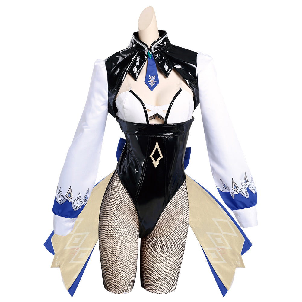 Genshin Impact Eula Halloween Carnival Suit Cosplay Costume Dress Outfits