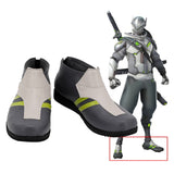 OW Shimada Genji Halloween Costumes Accessory Cosplay Shoes Boots