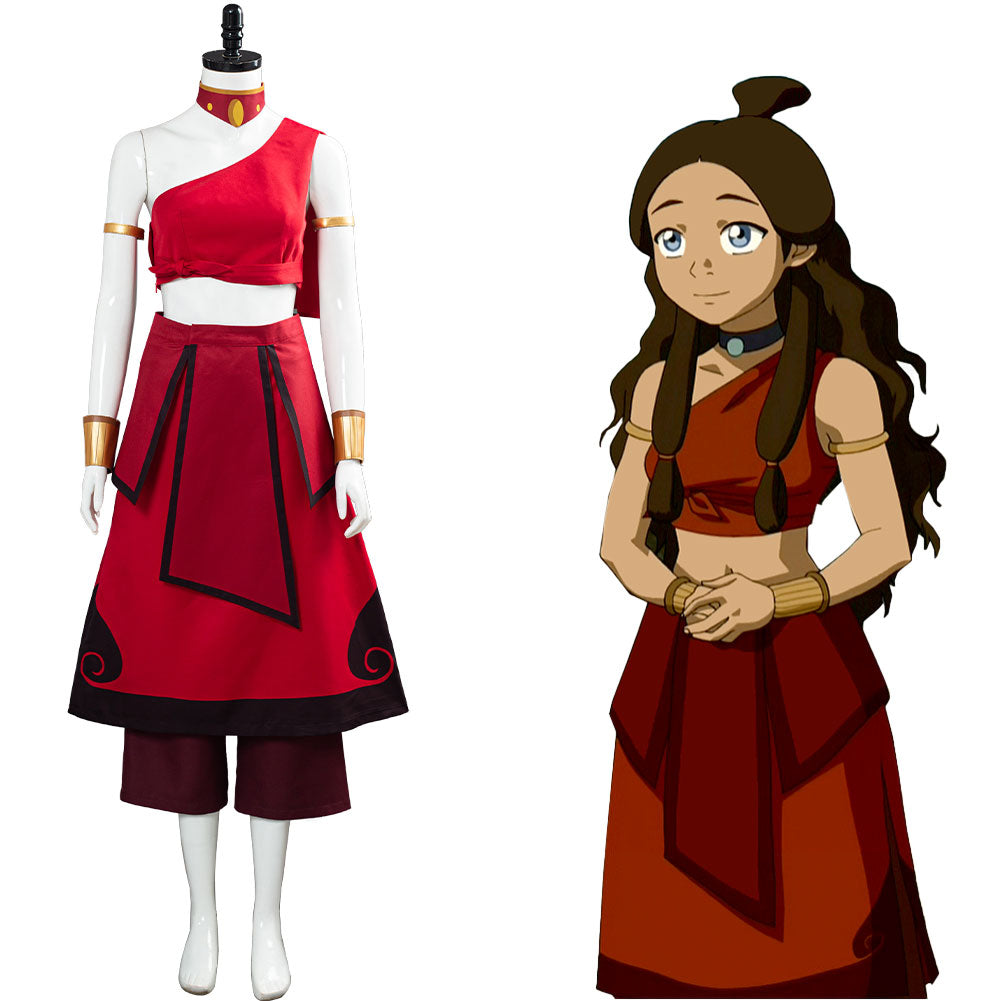 Avatar The Last Airbender Katara Cosplay Costume Women Dress Outfit H Trendsincosplay