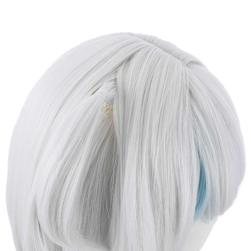Hololive English VTuber Gawr Gura Carnival Halloween Party Props Cosplay Wig Heat Resistant Synthetic Hair