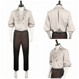 Baldur's Gate 3 Astarion Medieval Shirt Set Cosplay Costume Outfits Halloween Carnival Suit  