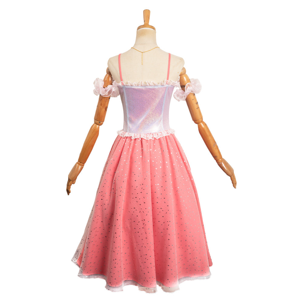 Barbie Movie Clara Pink Outfits Halloween Carnival Suit Cosplay Costume