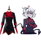 Helltaker Lucifer The Maid Demon Halloween Carnival Suit Cosplay Costume Outfits