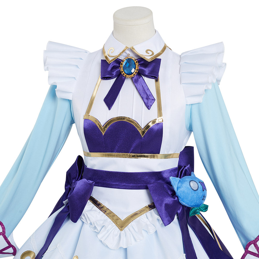 LoL Gwen Halloween Carnival Suit Cosplay Costume Cafe Maid Dress Outfi ...