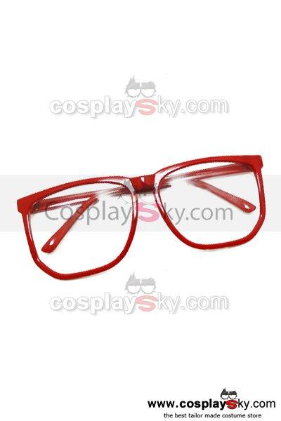Beyond the Boundary Mirai Kuriyama Red Glasses Frame Cosplay Prop Accessory