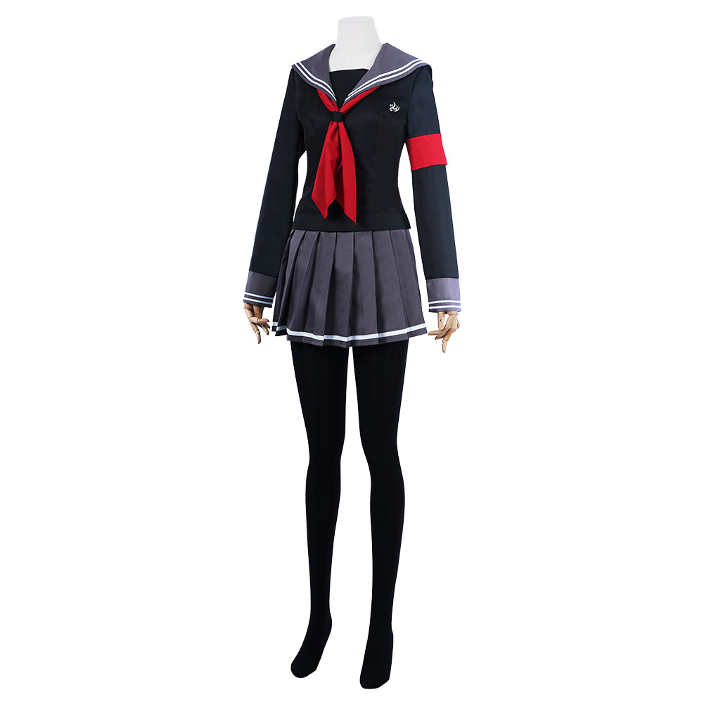 Super Danganronpa 2: Goodbye Desperate Academy-Peko Pekoyama Halloween Carnival Suit Cosplay Costume School Uniform Dress Outfits