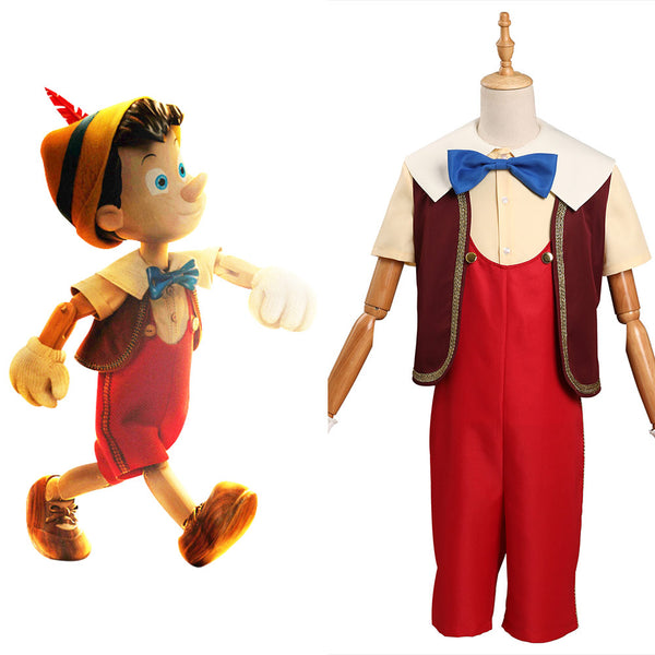 Kids Children Pinocchio 2022 Pinocchio Cosplay Costume Outfits Hallowe ...