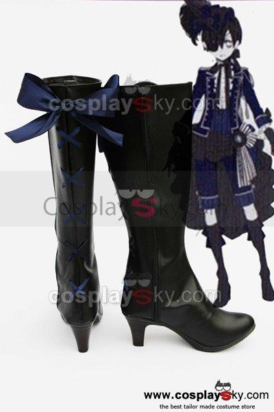 Black Butler Grell Cosplay Boots Shoes New