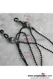 Black Butler Grell Sutcliff Glasses Frame and Chains