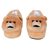 Brown Bear Plush Slippers Cosplay Shoes Halloween Costumes Accessory