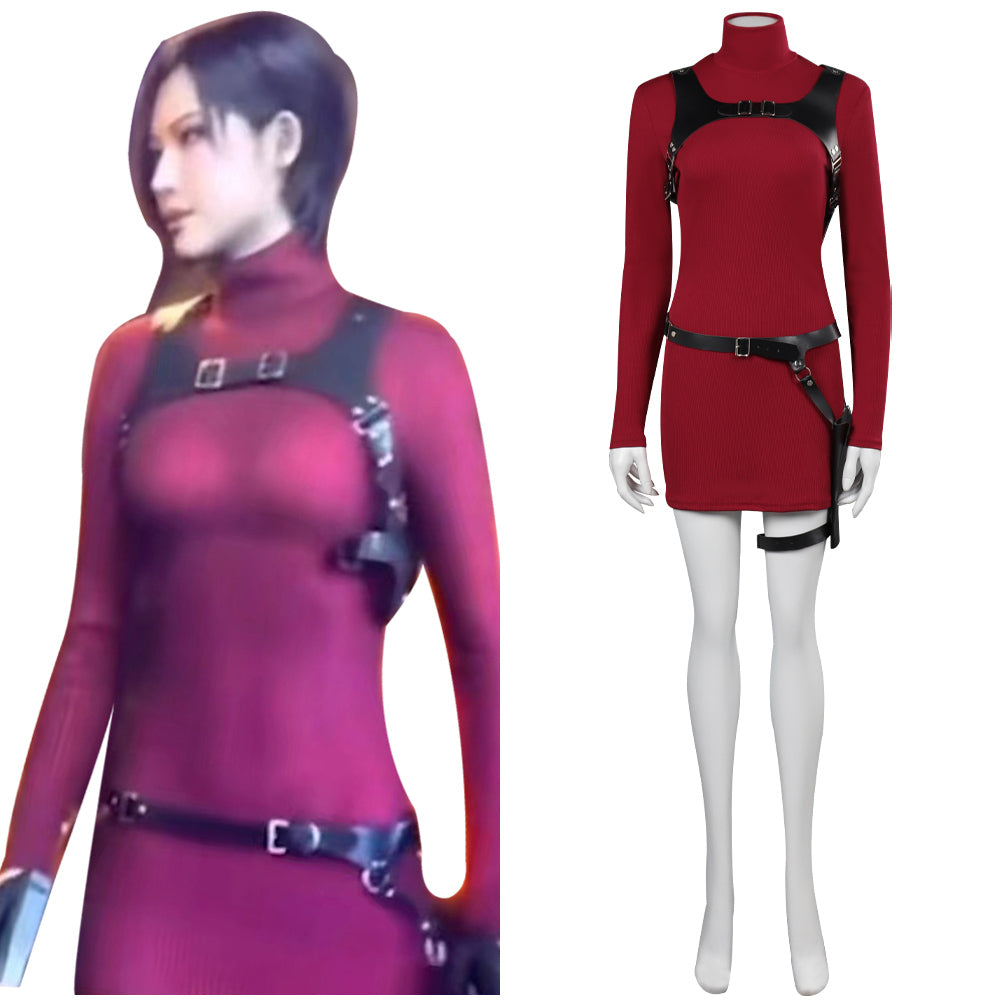 Resident Evil IV 4 Remake Ada Wong Cosplay Costume