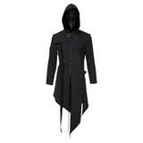 Plague Doctor Halloween Carnival Suit Cosplay Costume Men Steampunk Gothic Hooded Jacket Coats