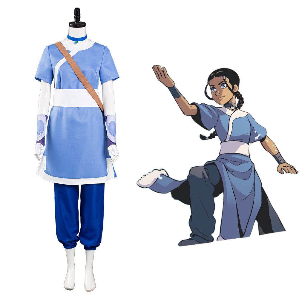 Avatar: the last Airbender Katara Cosplay Costume Halloween Carnival Suit