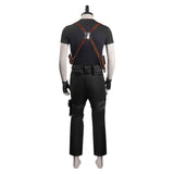 Resident Evil 4 Remake Leon S.Kennedy Halloween Carnival Party Disguise Suit Cosplay Costume