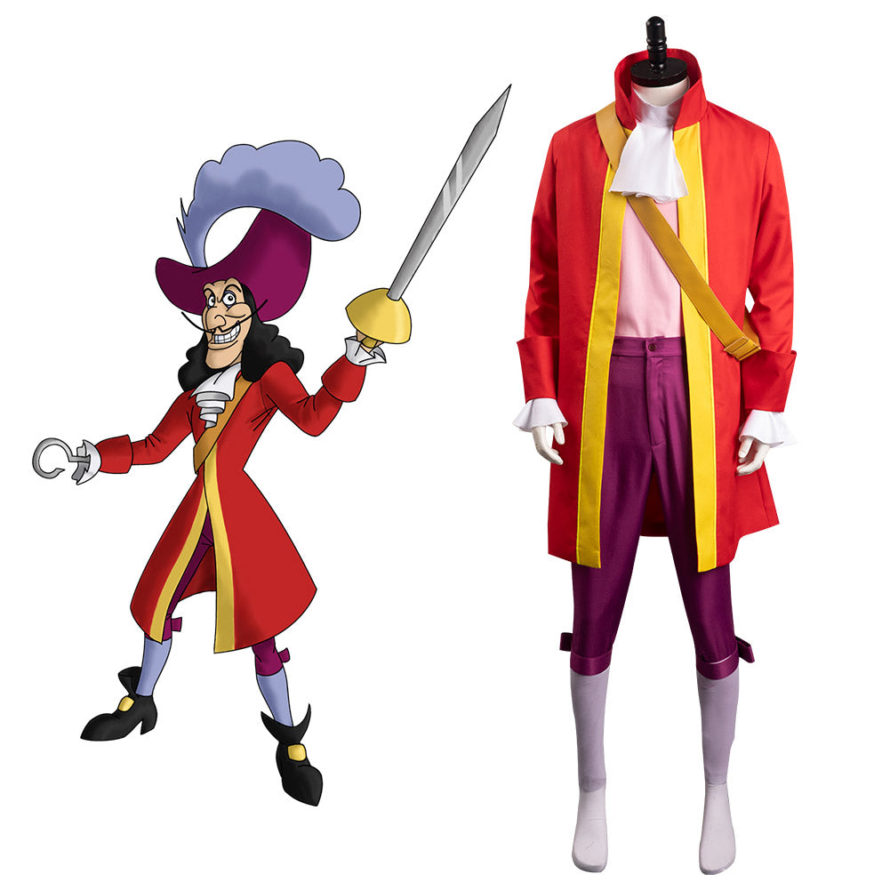 Peter Pan Captain Hook Cosplay Costume Halloween Carnival Party Disgui –  TrendsinCosplay