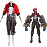 LoL Vi The Piltover Enforcer Halloween Carnival Suit Cosplay Costume Jumpsuit Outfits