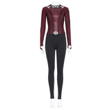 Scarlet Witch Halloween Carnival Suit Cosplay Costume Uniform Outfits