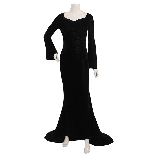 Wednesday - Morticia Addams Cosplay Costume Dress Outfits Halloween Ca ...