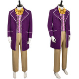 Charlie and the Chocolate Factory 1971 Willy Wonka Cosplay Costume Outfits Halloween Carnival Suit