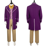 Charlie and the Chocolate Factory 1971 Willy Wonka Cosplay Costume Outfits Halloween Carnival Suit