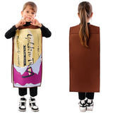 Charlie and the Chocolate Factory Movie Kids Children Gold Coupon Cosplay Costume Outfits Suit