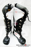 Classical White and Black Boots Shoes Custom Made
