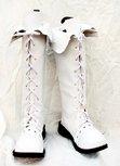 Classical White Boots Shoes Can be flipped Custom Made