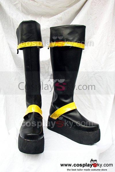 D.Gray-man Kanda Yuu Cosplay Boots Black