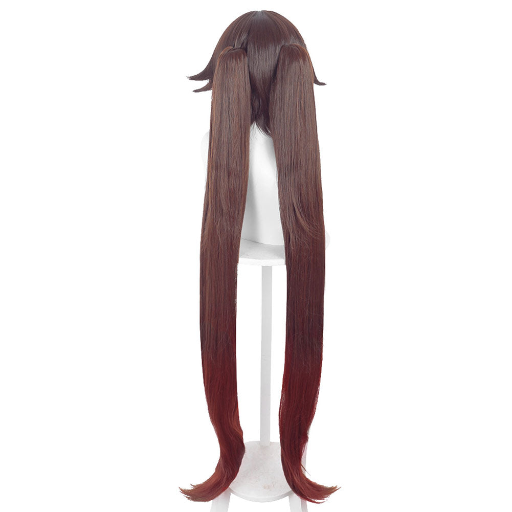 Genshin Impact HuTao Carnival Halloween Party Props Cosplay Wig Heat Resistant Synthetic Hair