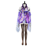 Game Genshin Impact Keqing Halloween Carnival Suit Cosplay Costume Dress Outfits