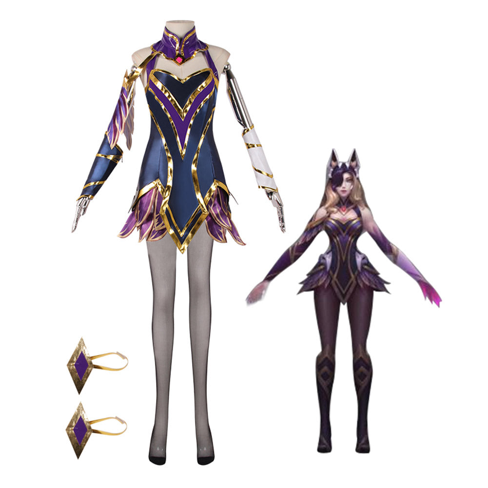 LoL Ahri Halloween Carnival Suit Cosplay Costume Outfits