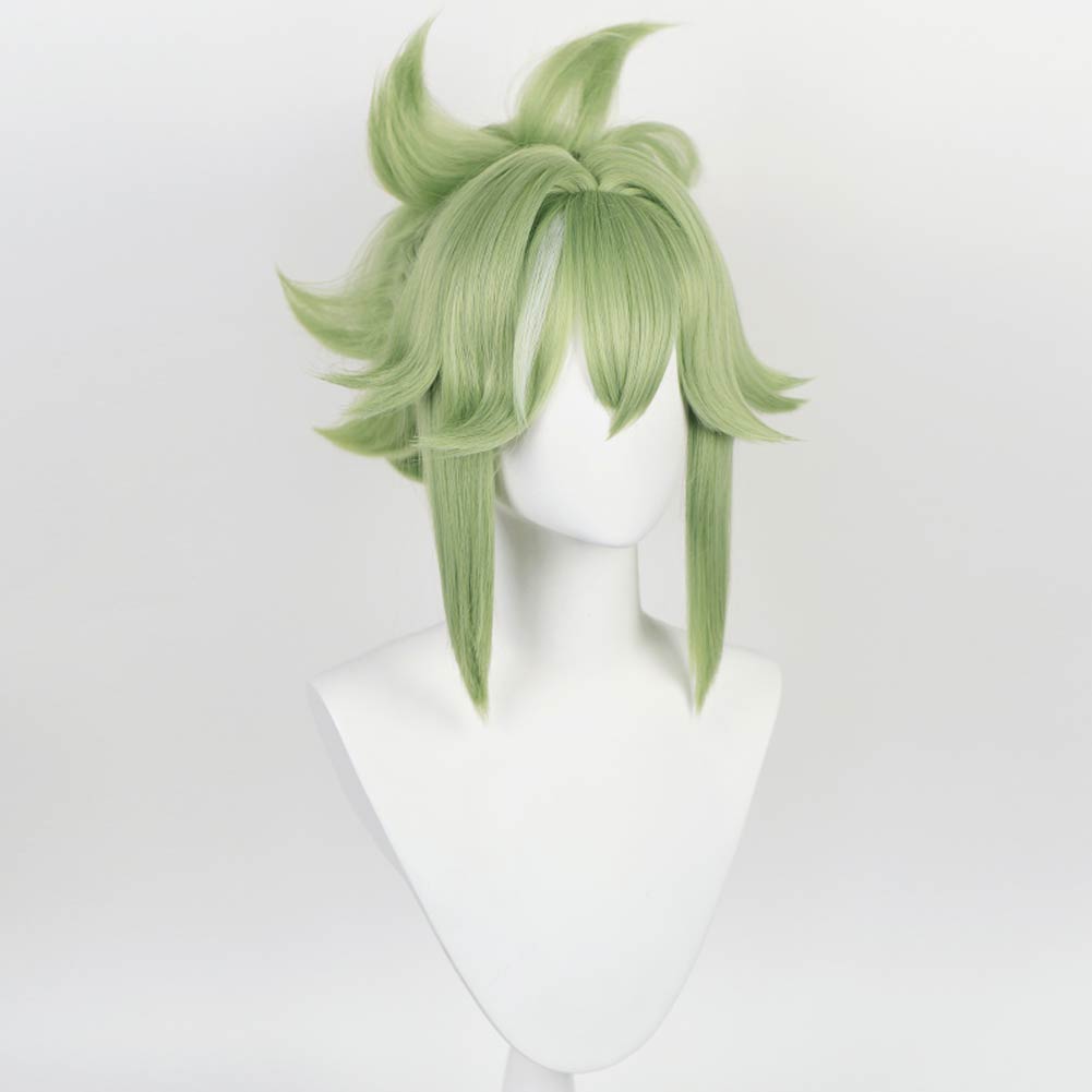 Genshin Impact Kuki Shinobu Cosplay Wig Heat Resistant Synthetic Hair Carnival Halloween Party Props