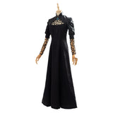 The Witcher Party Black Long Dress Yennefer Outfit Cosplay Costume