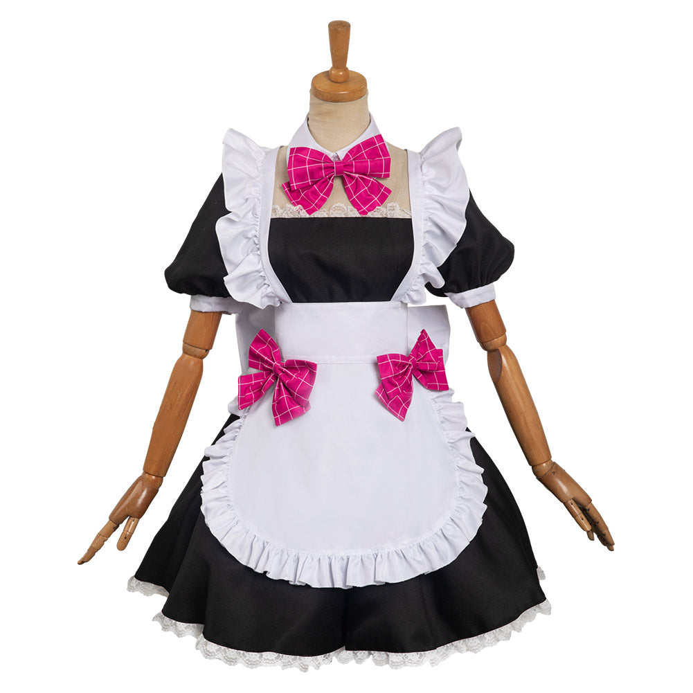 OSHI NO KO Hoshino Ai Women Maid Dress Outfits Halloween Carnival Cosplay Costume