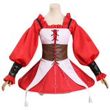 My Hero Academia OCHACO URARAKA  Cosplay Costume Red Dress Outfits Halloween Carnival Suit