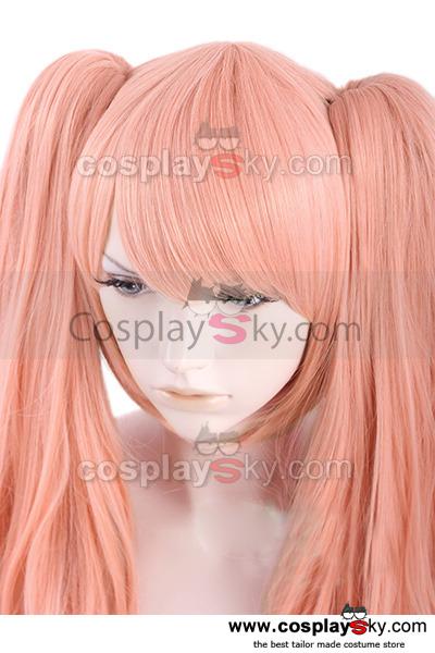Danganronpa Junko Enoshima Cosplay Wig Game Cosplay 65cm Pink Ponytail