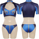 Street Fighter Chun-Li Cosplay Costume Swimsuits Halloween Carnival Party Disguise Suit