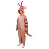 Kids Children Luck The Dragon Cosplay Costume Jumpsuit Pajamas Sleepwear Outfits Halloween Carnival Suit