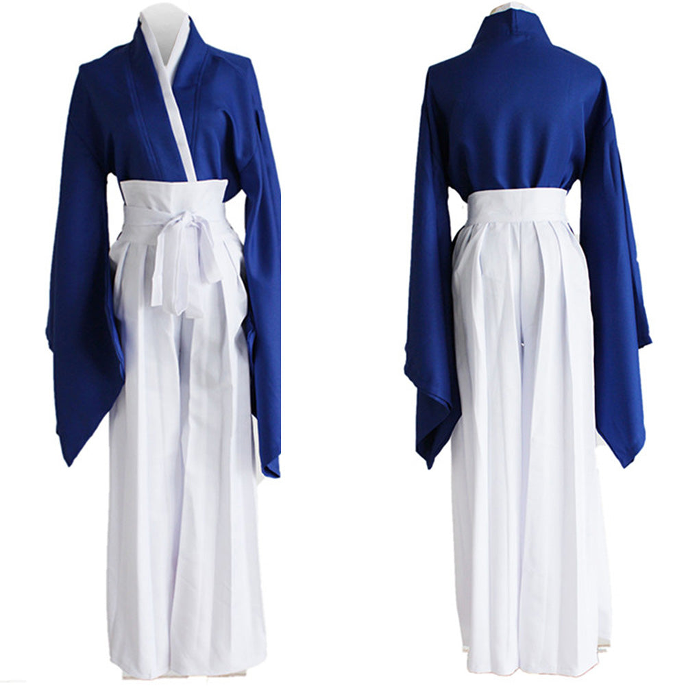 Anime Rurouni Kenshin Himura KENSHIN Blue Kendo Kimono Cosplay