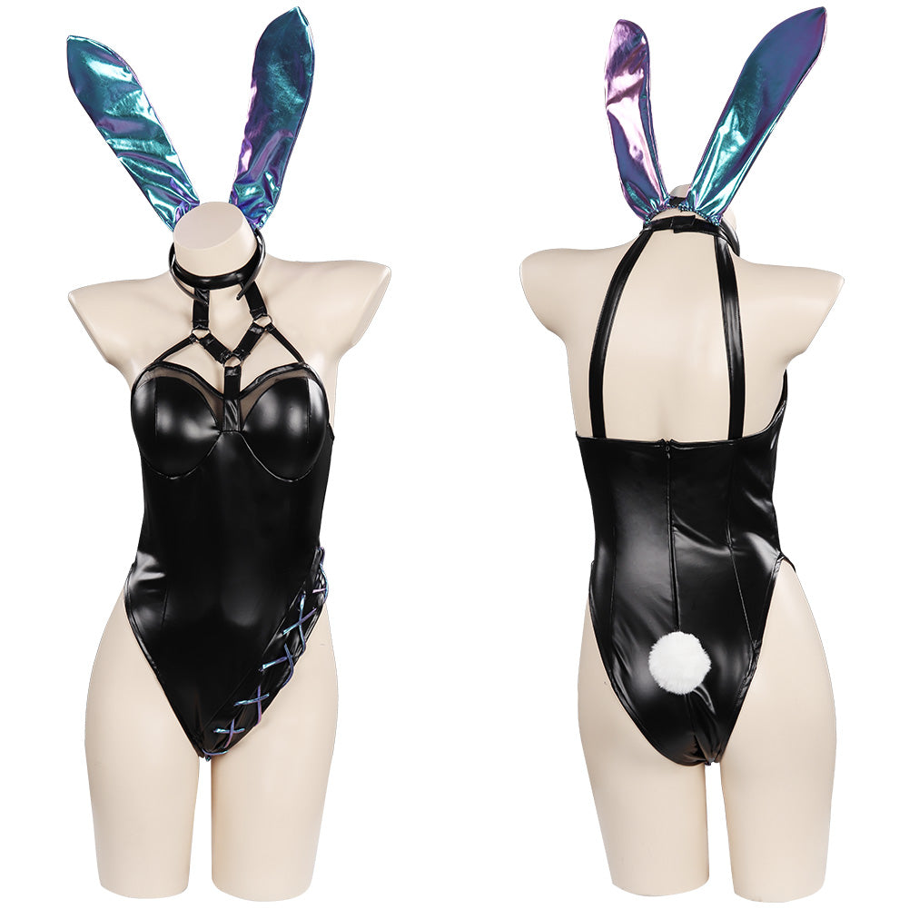 LoL- KDA Halloween Carnival Suit Cosplay Costume Bunny Girls Jumpsuit Outfits