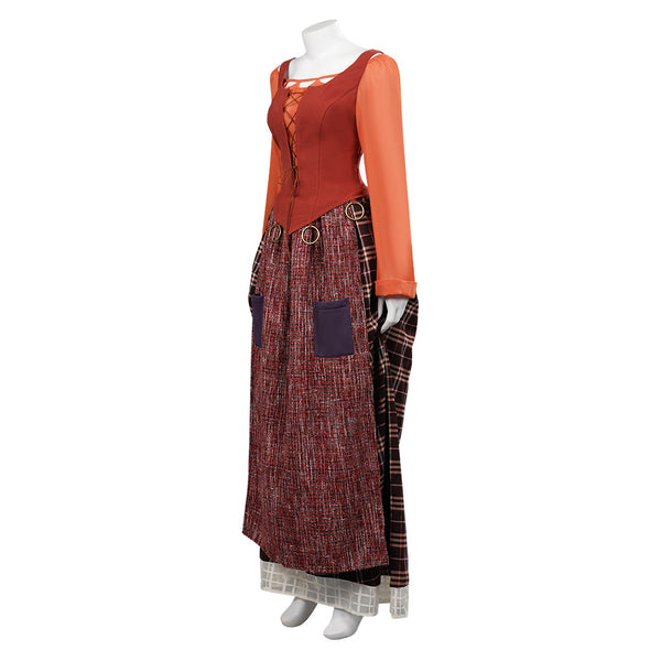 Hocus Pocus 2：Mary Sanderson Cosplay Costume Outfits Halloween Carniva ...