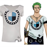 One Piece Movie Red Roronoa Zoro Cosplay T-shirt Men Women Summer Short Sleeve Shirt