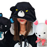 Kuma Kuma Kuma Bear Yuna Halloween Carnival Suit Cosplay Costume Pajamas Onesies One-piece Double-sided Sleepwear Pajamas