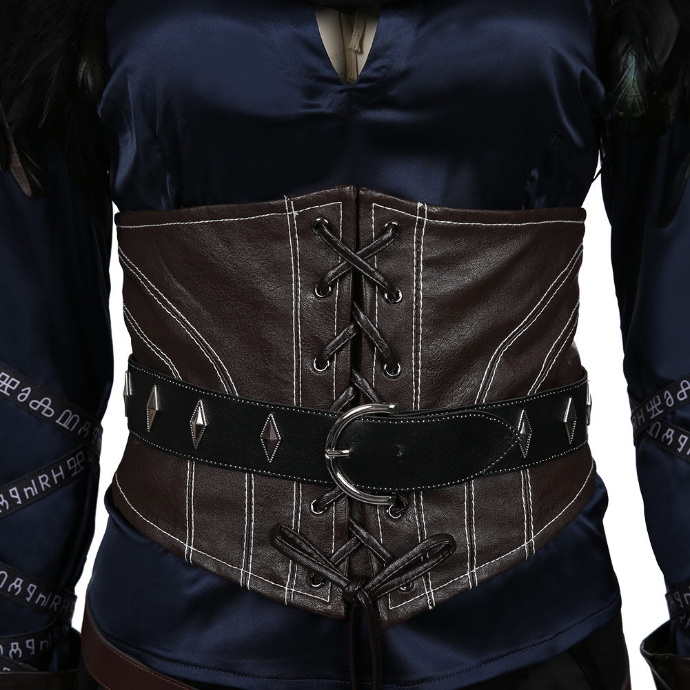 The Witcher 3: Wild Hunt-Yennefer Halloween Carnival Suit Cosplay Costume Top Skirt Outfits