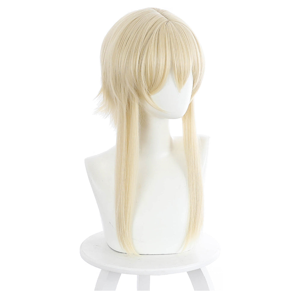 Game Genshin Impact Lumine Carnival Halloween Party Props Cosplay Wig Heat Resistant Synthetic Hair