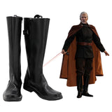 Count Dooku Boots Cosplay Shoes Halloween Costumes Accessory