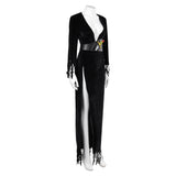 Elvira：Mistress of the Dark Elvira Black Dress Outfits Halloween Carnival Cosplay Costume