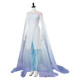 Frozen 2 Queen Ahtohallan Cave Elsa Snow Flake Dress Cosplay Costume